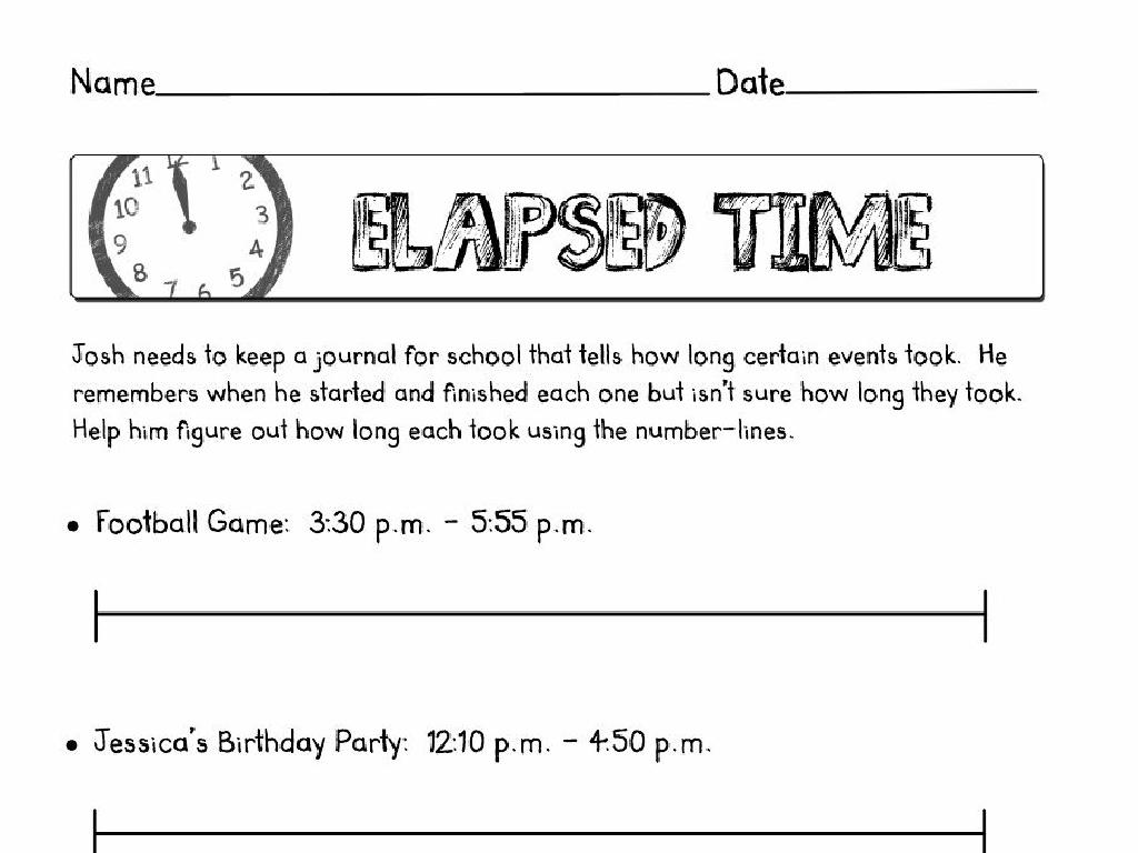 elapsed time math worksheet