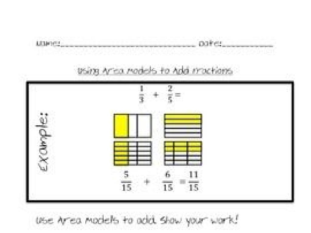 area model fractions