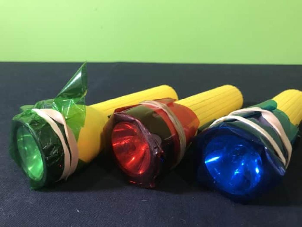 yellow cellophane flashlights