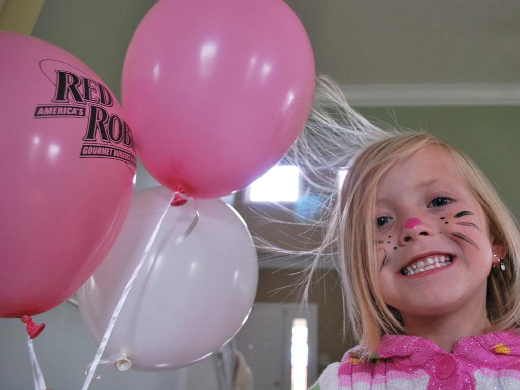 child face paint balloons