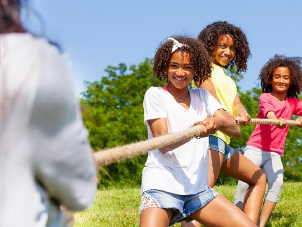 kids outdoor tug-of-war