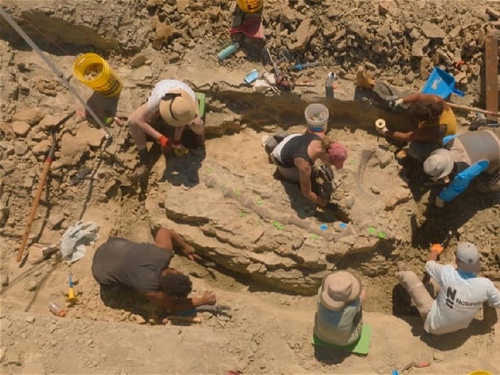 archaeologists fossil excavation