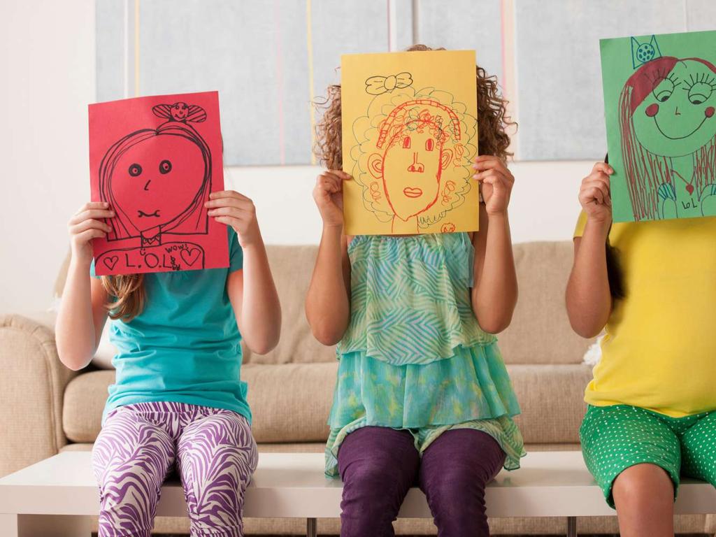 kids face drawings