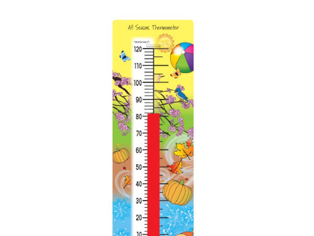 seasonal thermometer decor