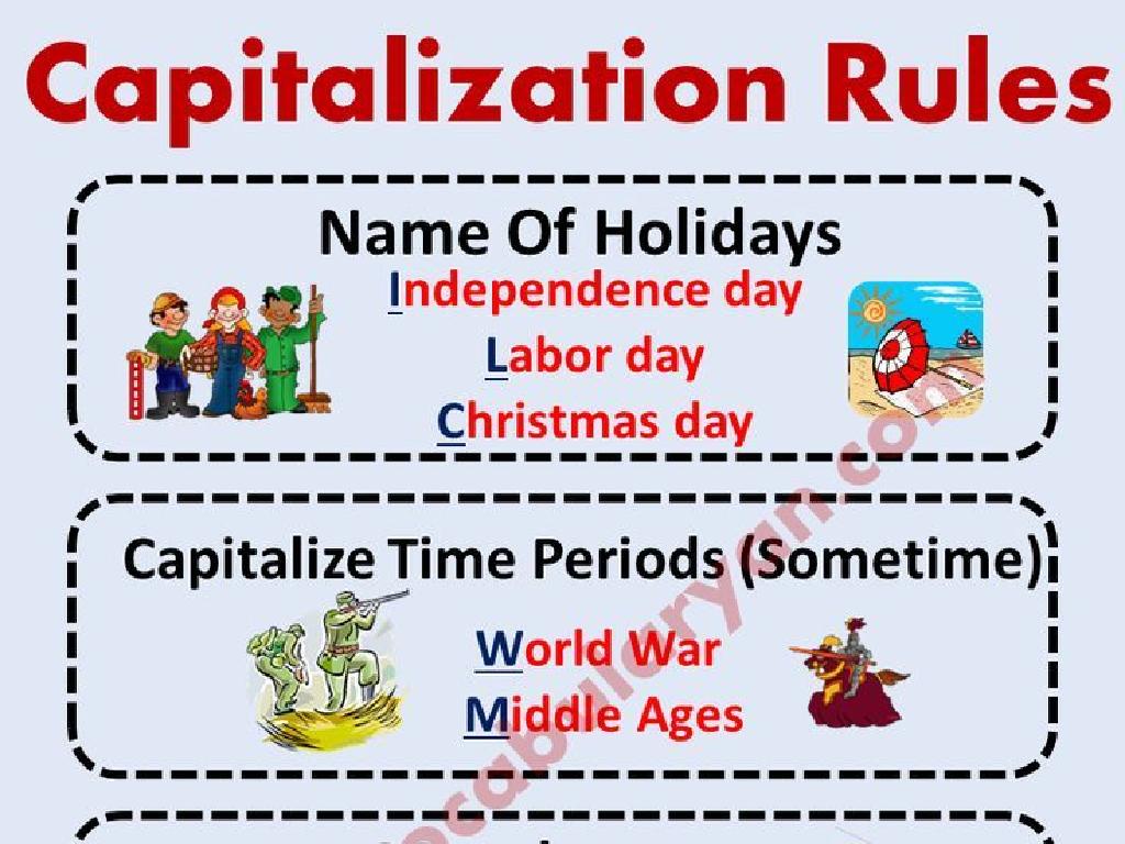 holiday time capitalization