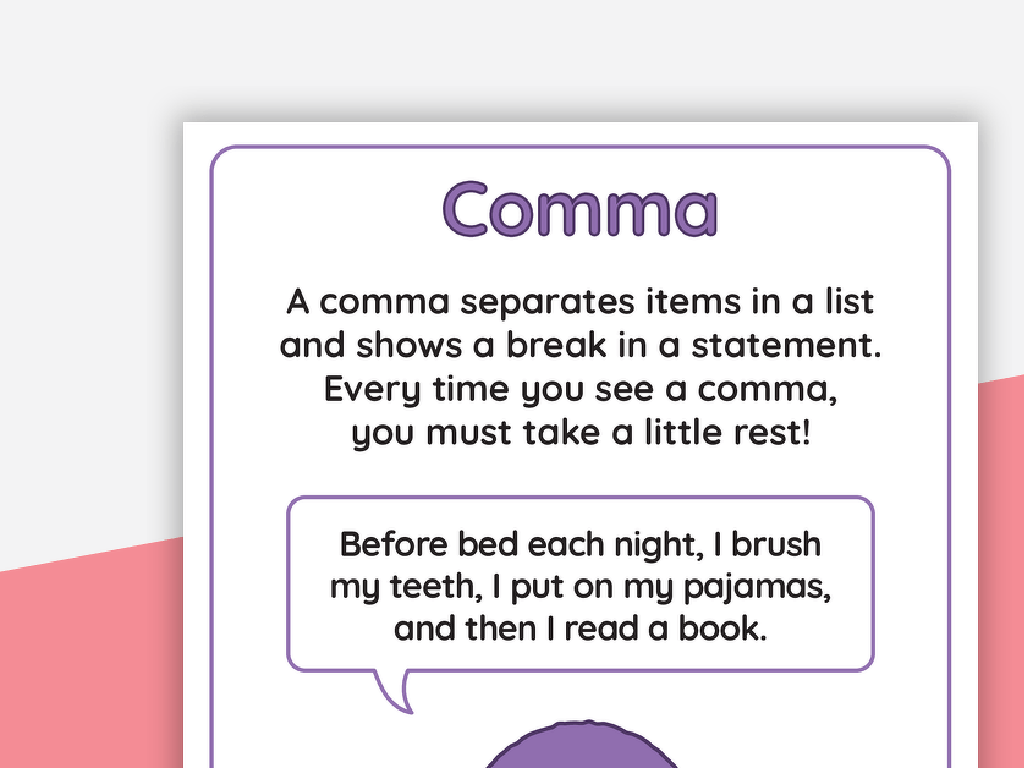 comma usage infographic