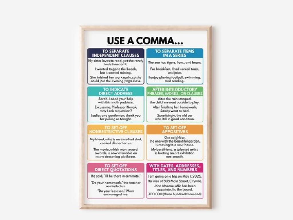 comma usage guide