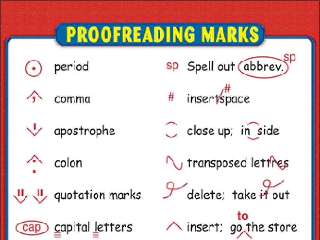 proofreading symbols guide