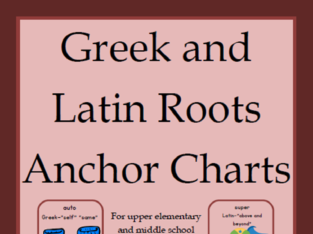 greek latin roots charts