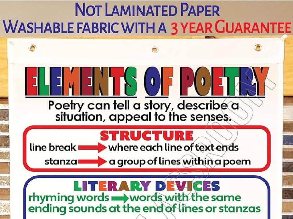 poetry structure elements