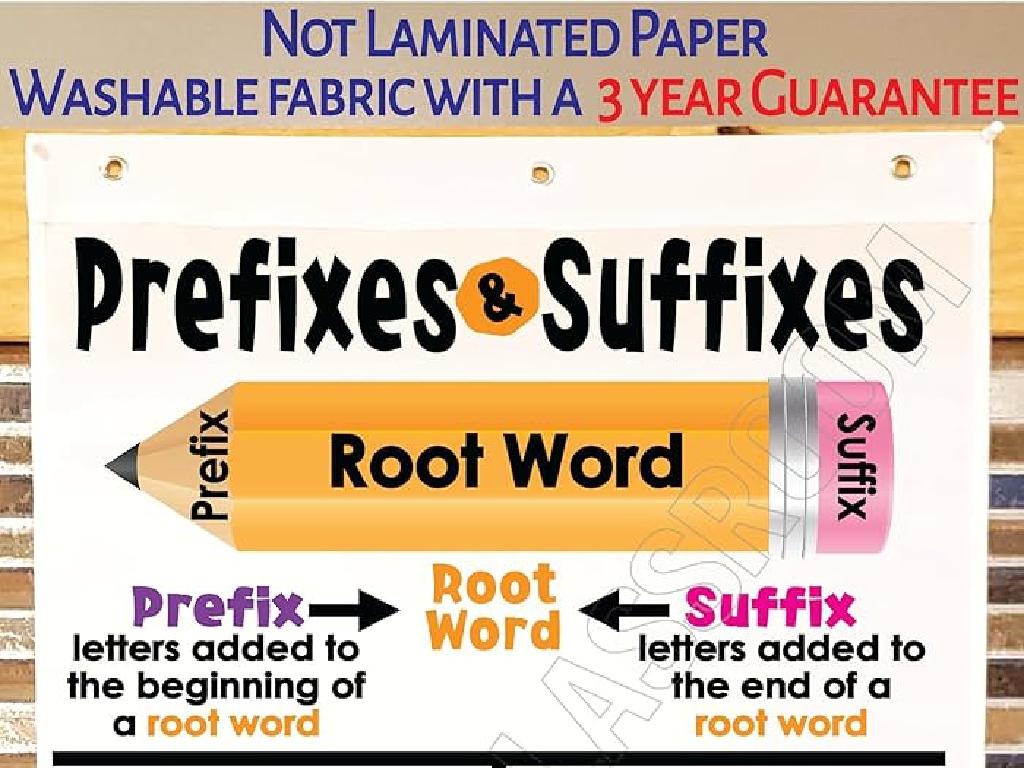 prefixes suffixes chart