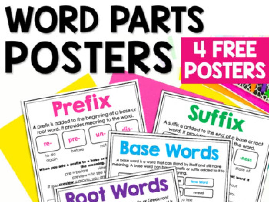 prefixes suffixes posters