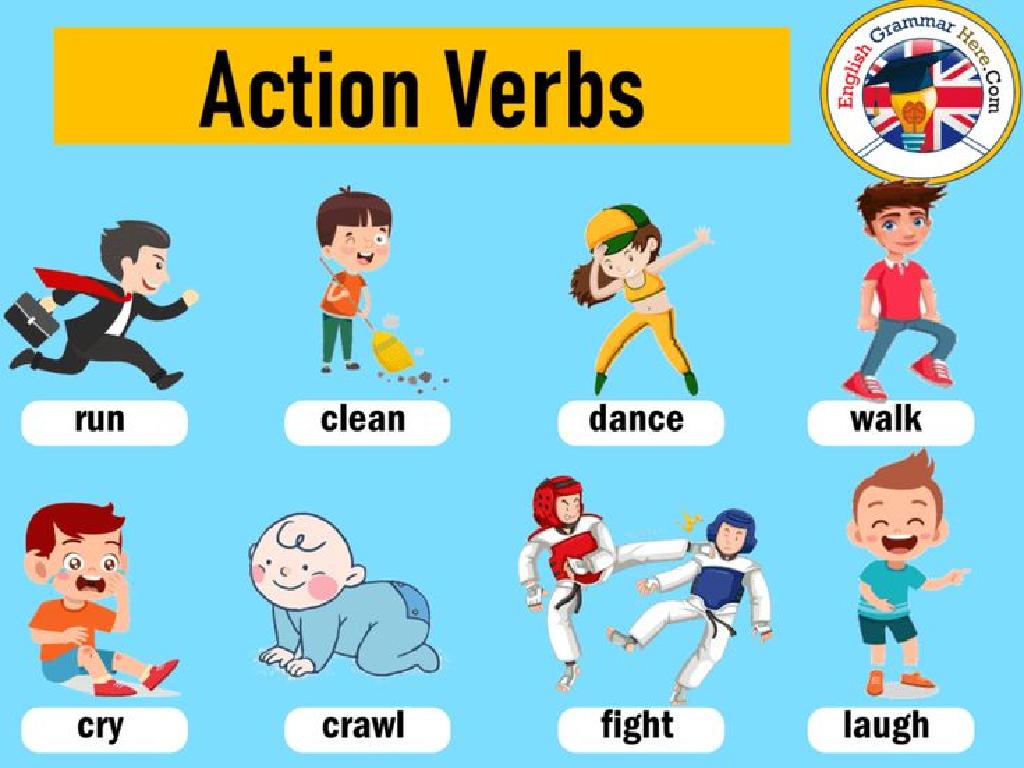 action verbs illustration