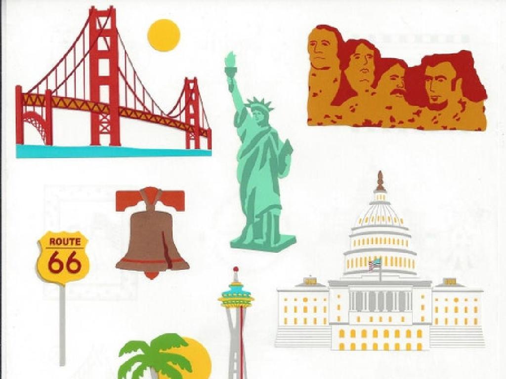 american landmarks illustrations