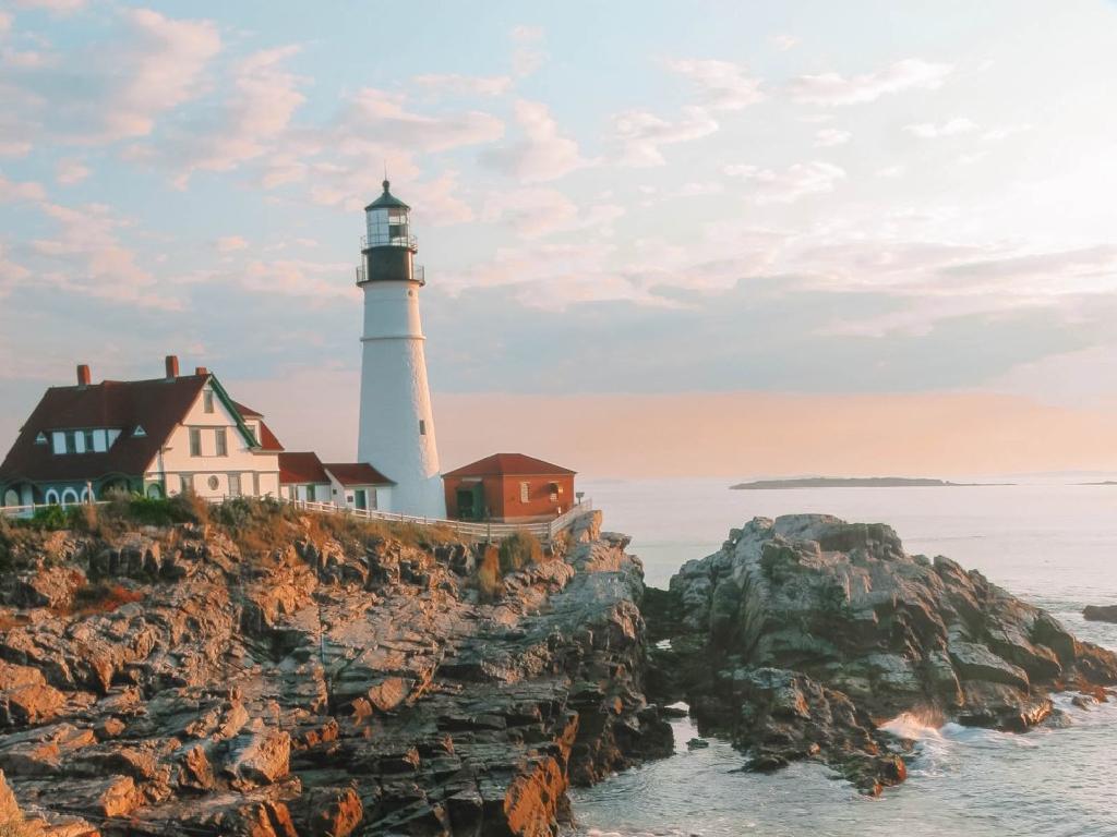 rocky coast lighthouse