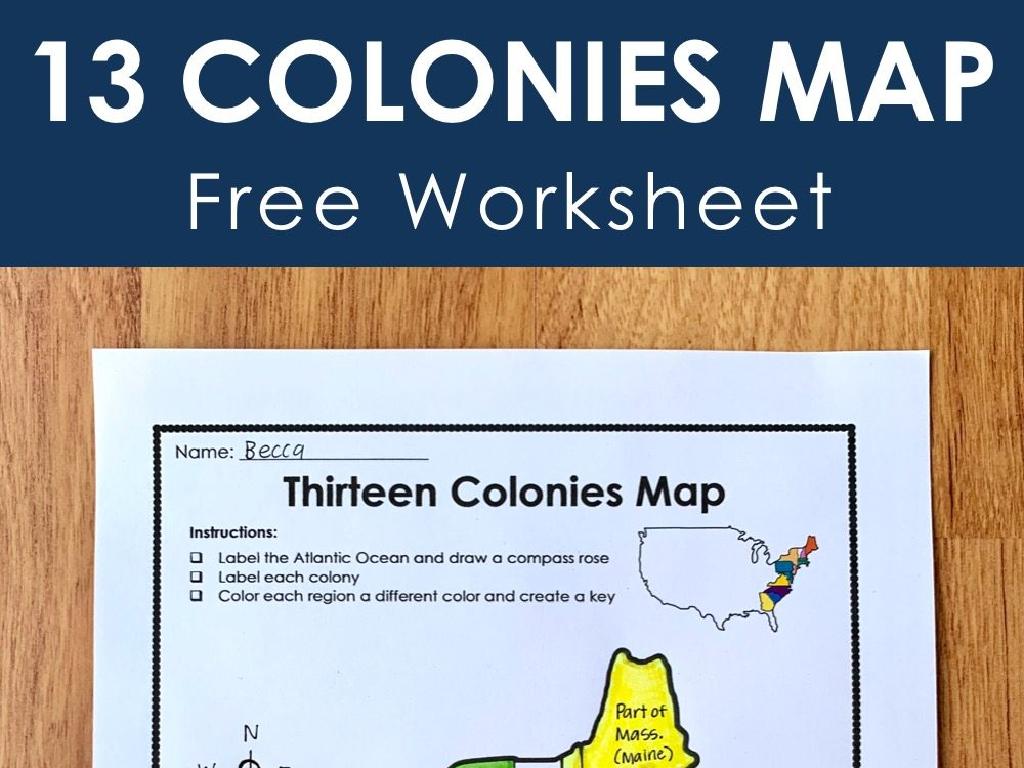 13 colonies map