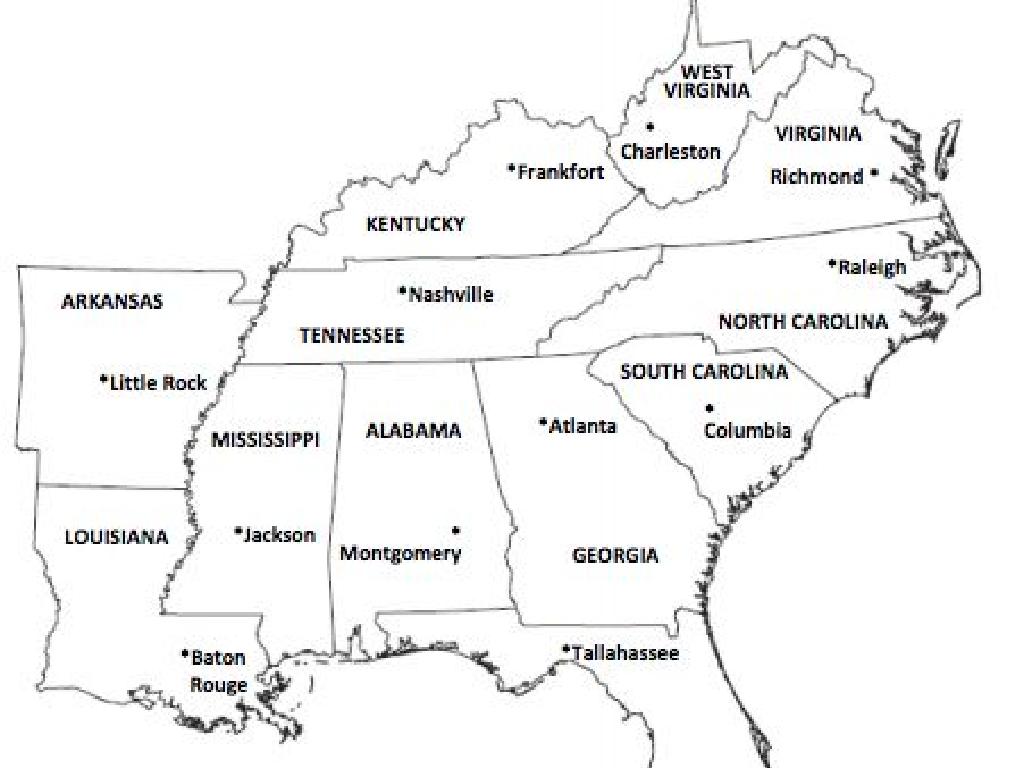 southeastern us state capitals