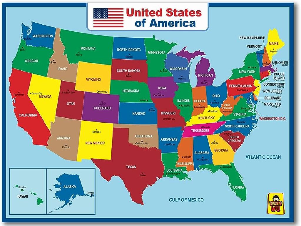 united states colorful map