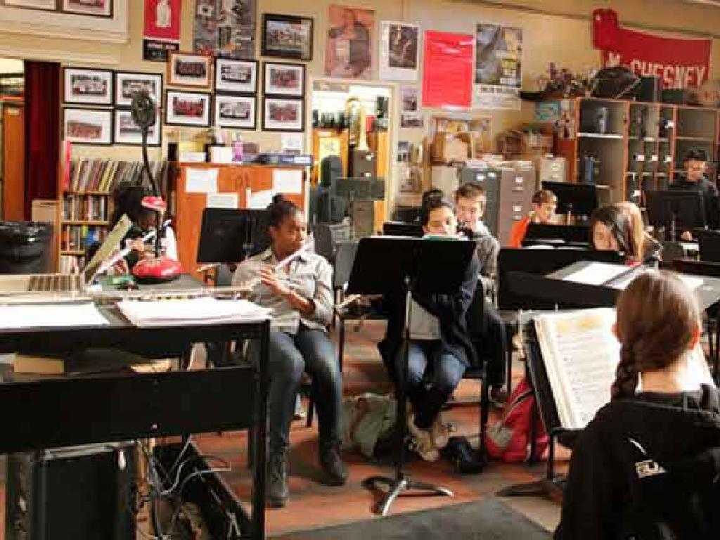 music classroom students