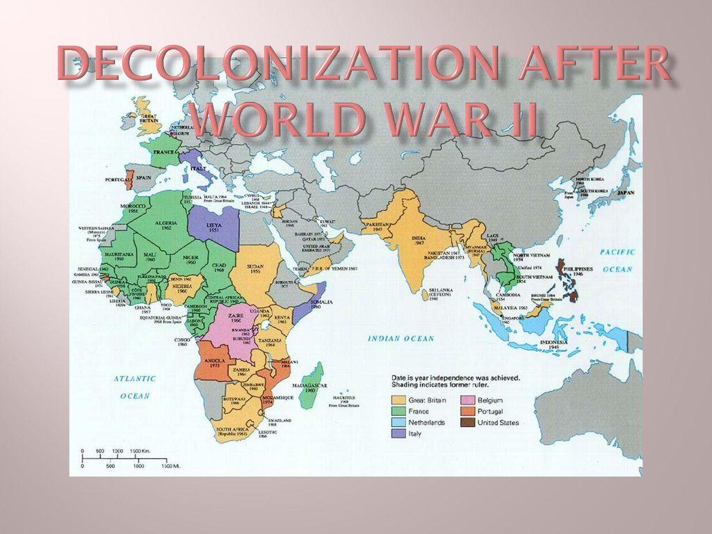 postwar decolonization map