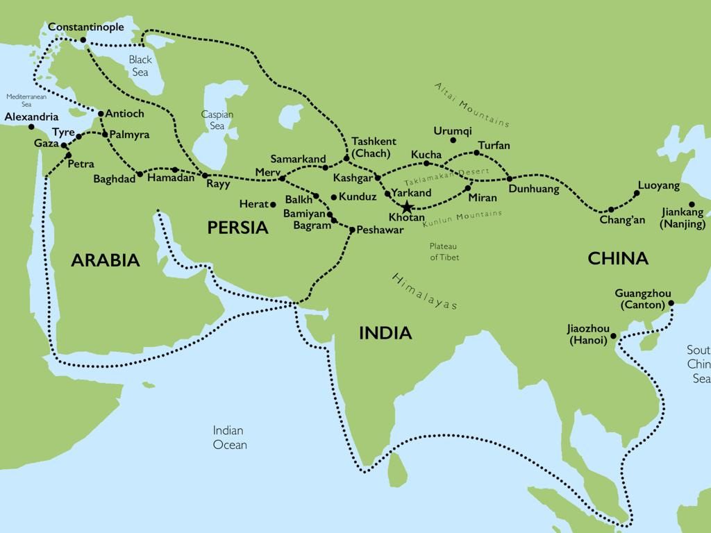 silk road trade routes