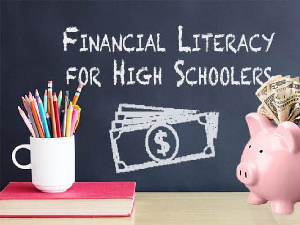 financial literacy chalkboard