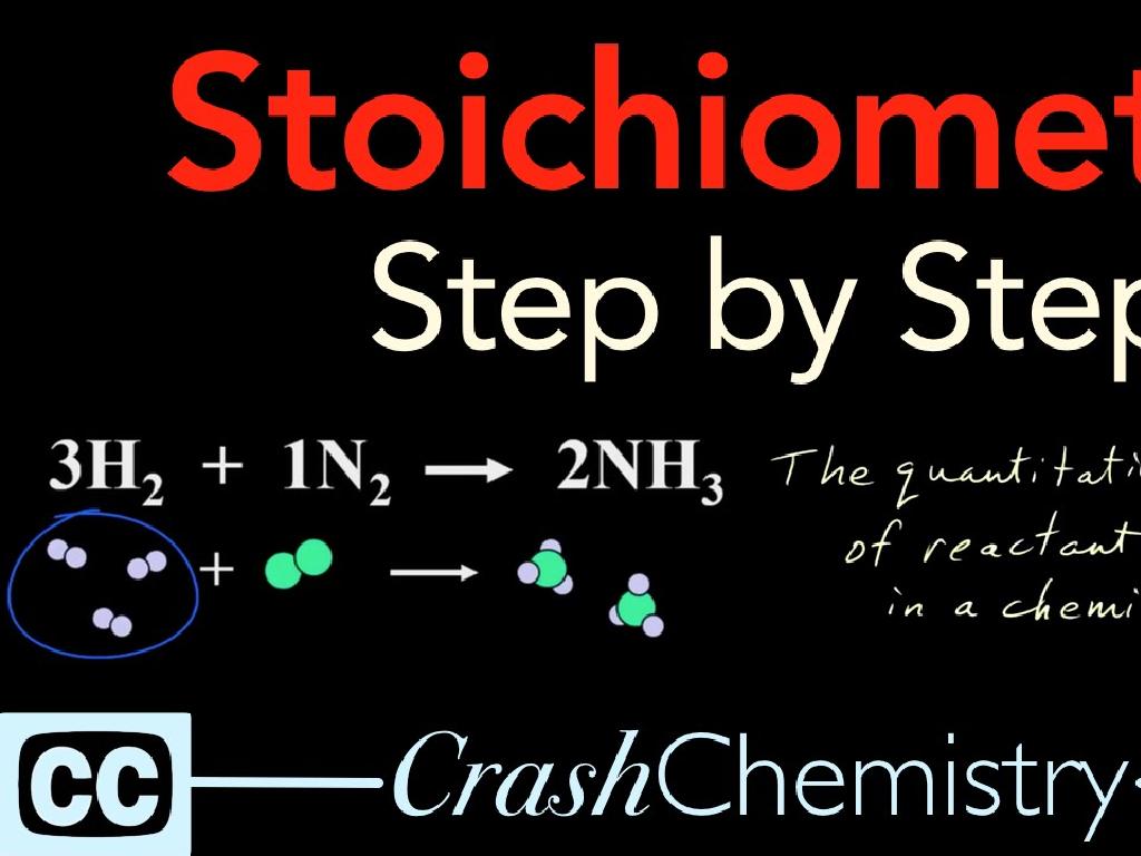 stoichiometry tutorial steps