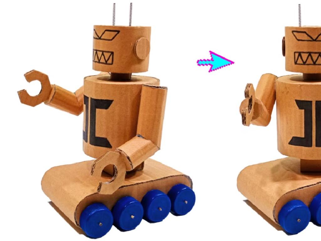 cardboard robot toy