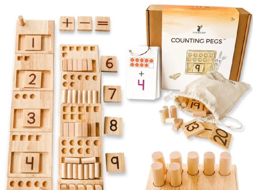 wooden counting pegs