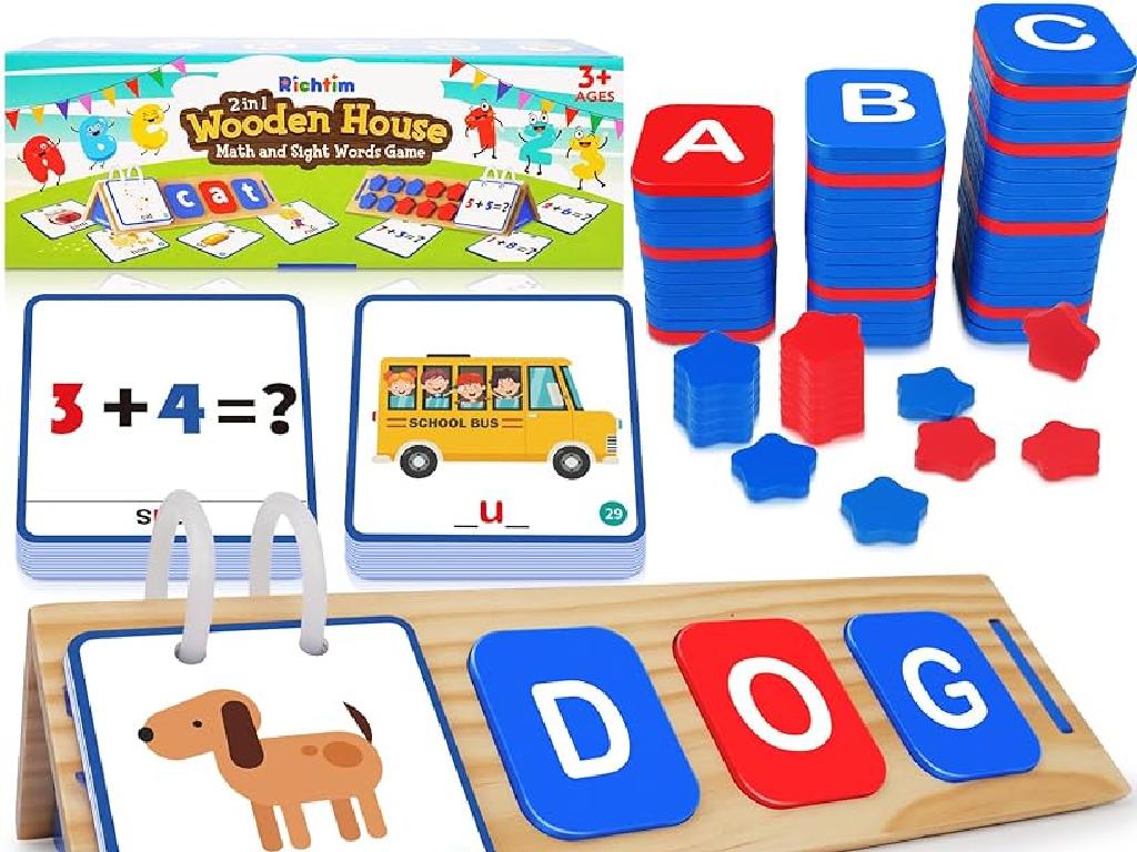 wooden educational toy set