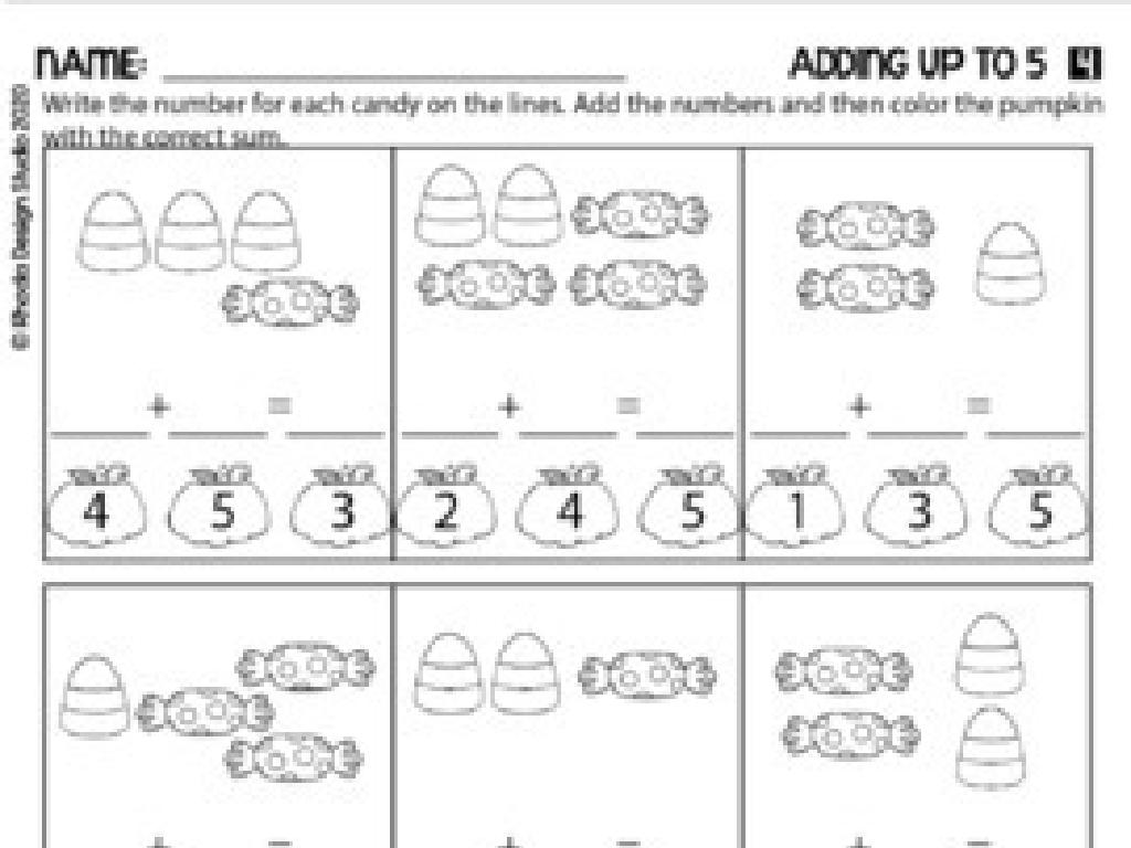 candy math addition