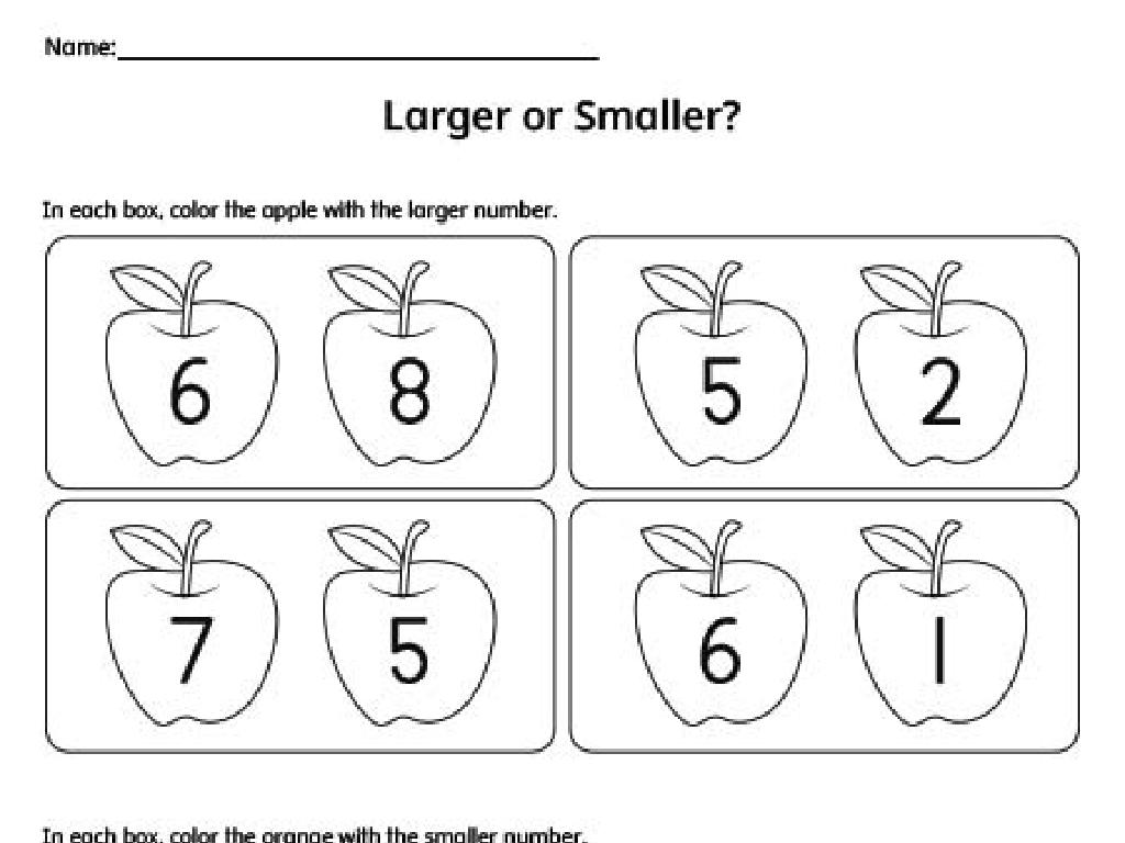 apple math worksheet