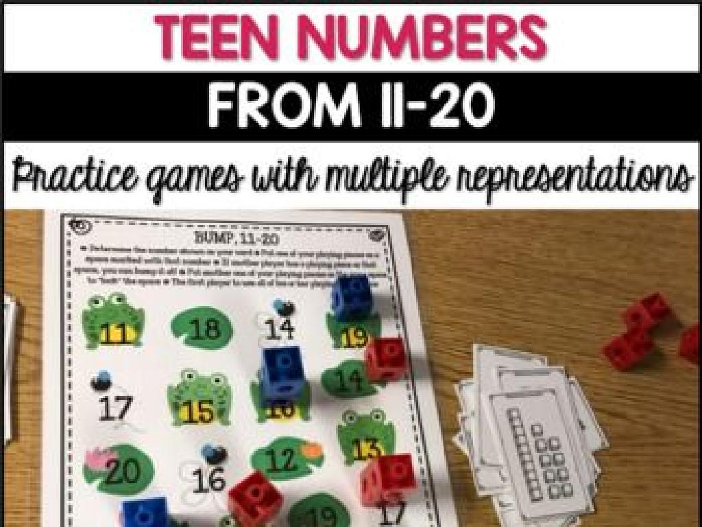 teen numbers worksheet