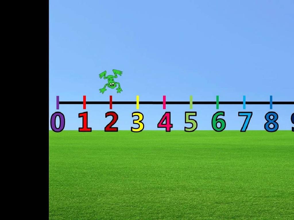 frog hopping number line