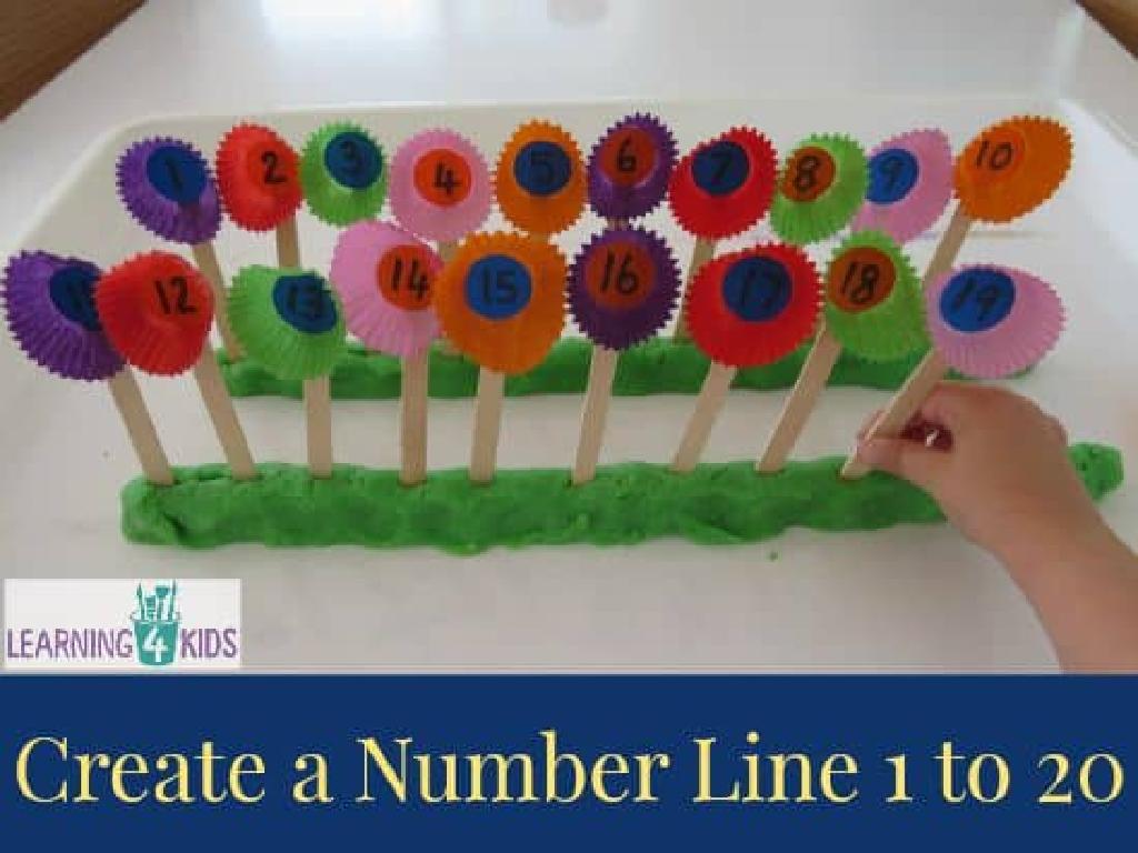 colorful number line