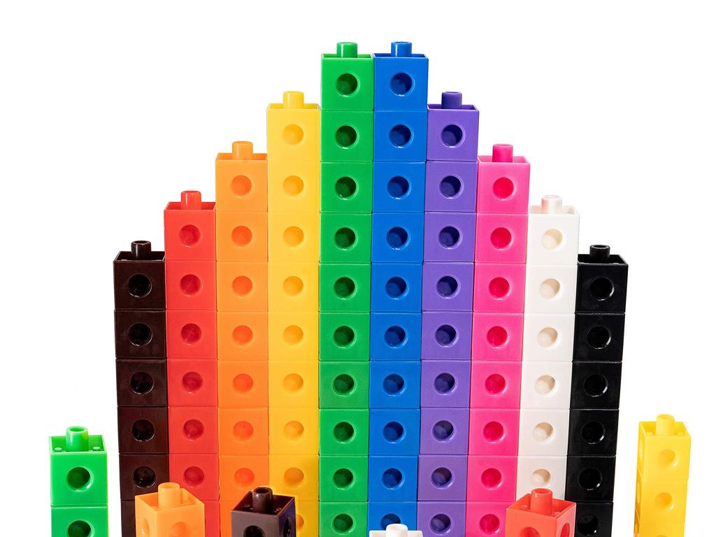 colorful block pyramid