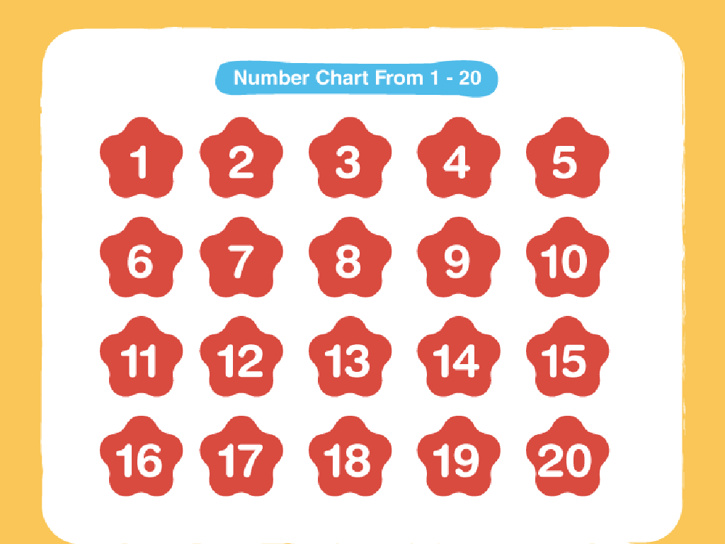 number chart 1-20