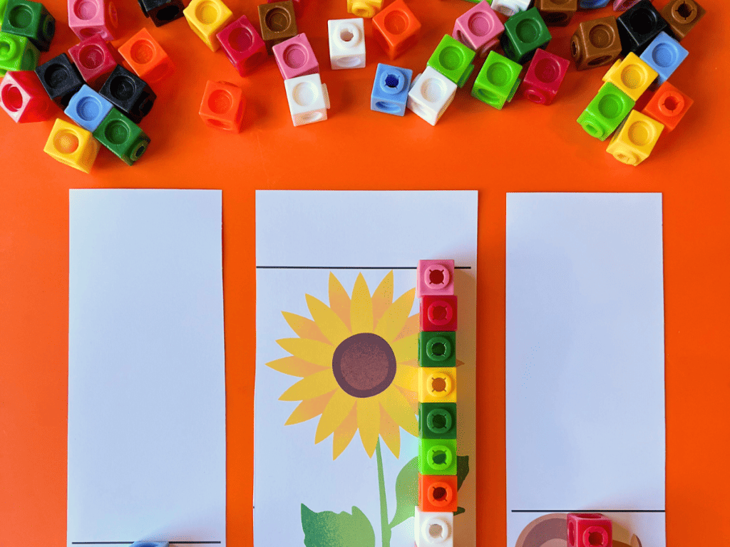 colorful blocks sunflower