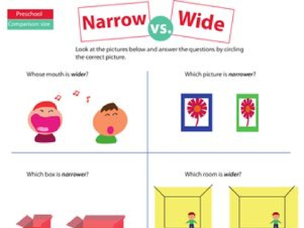 narrow wide object comparison