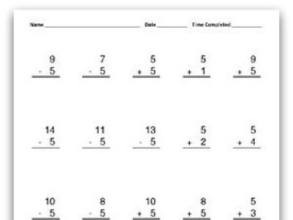 math addition subtraction