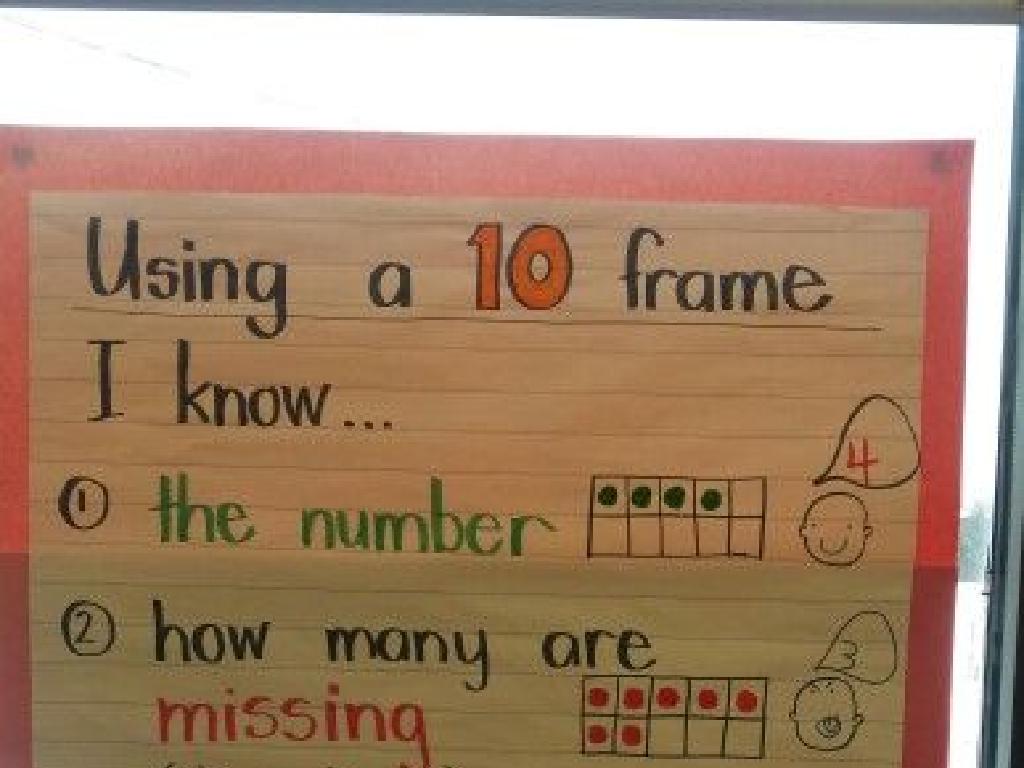 ten frames math poster