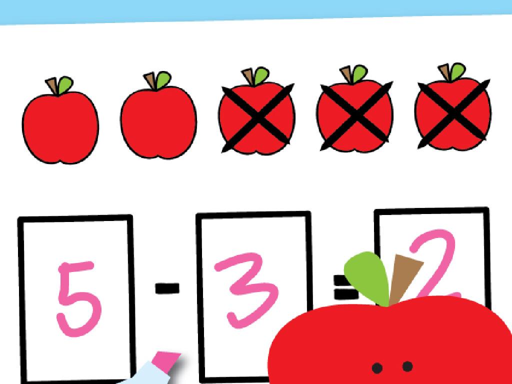 apple subtraction math