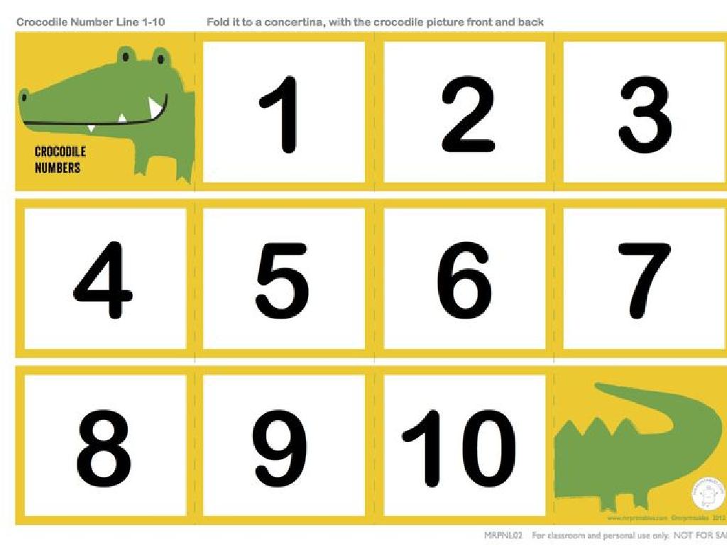 crocodile number line