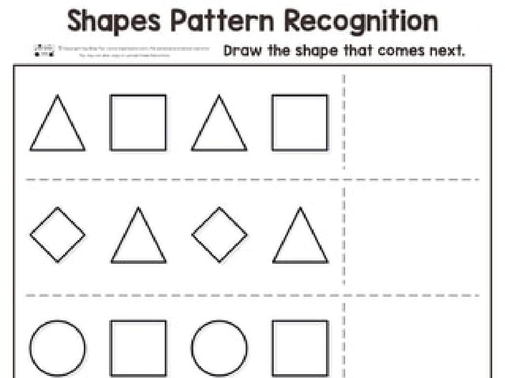 shape pattern worksheet