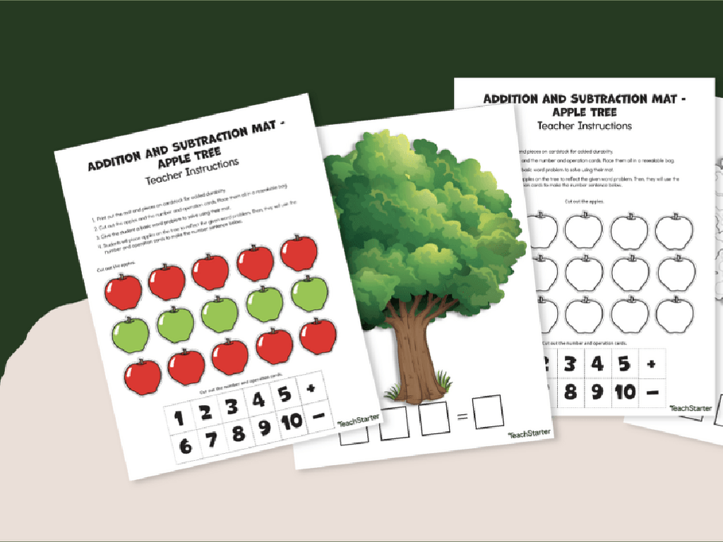 apple math worksheets