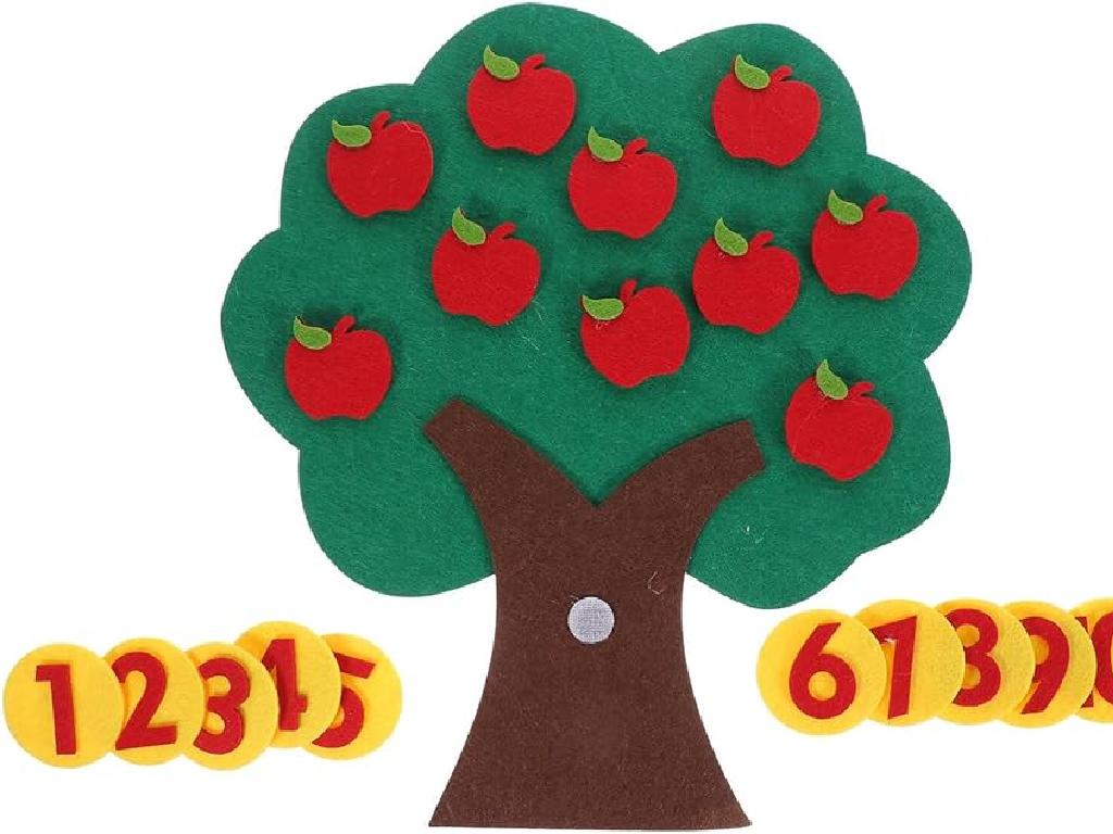 felt apple numbers