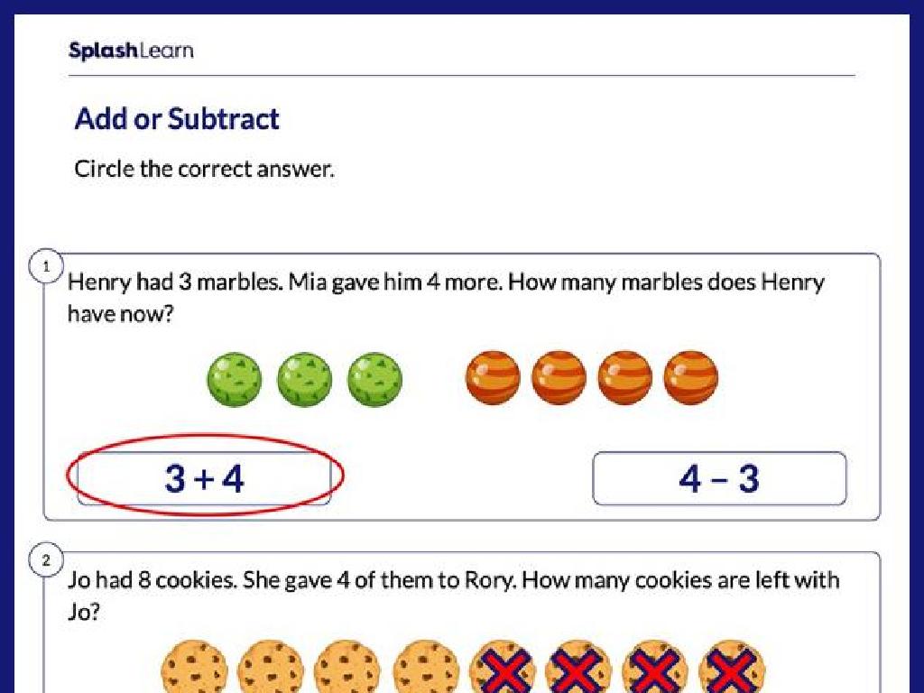 math addition subtraction