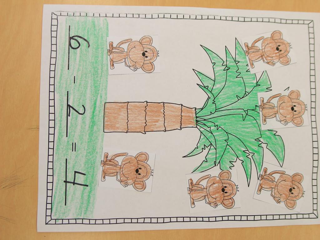 monkey math worksheet