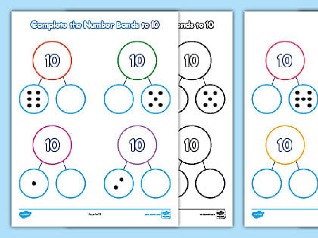 number bonds worksheets