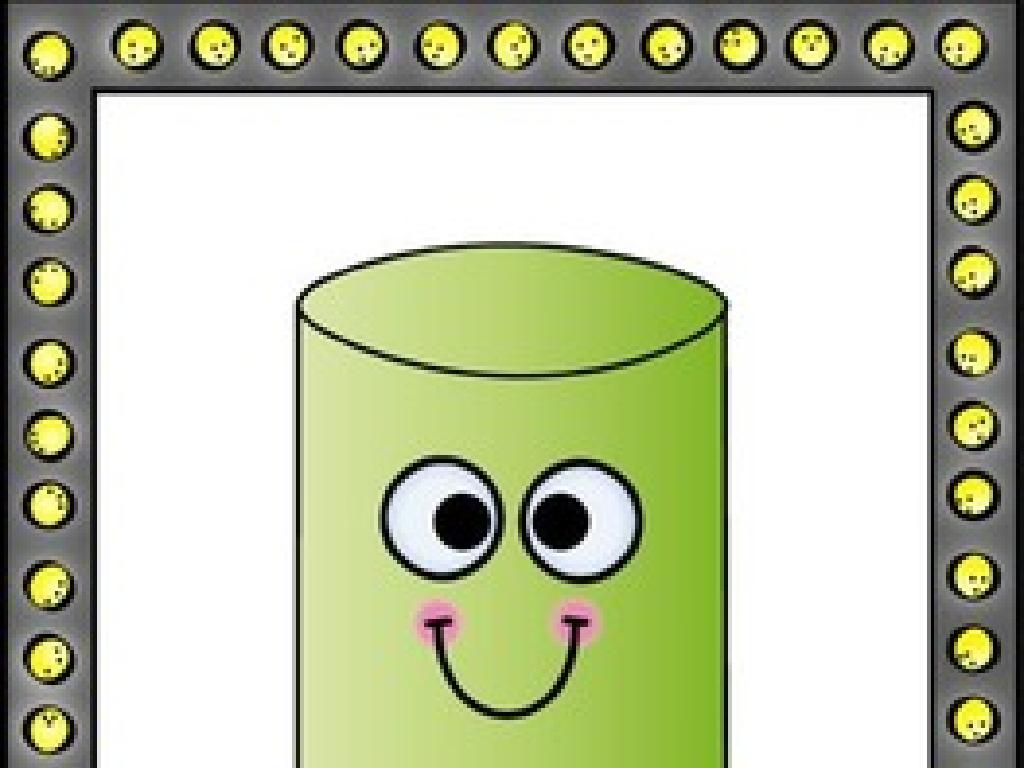 green cylinder character